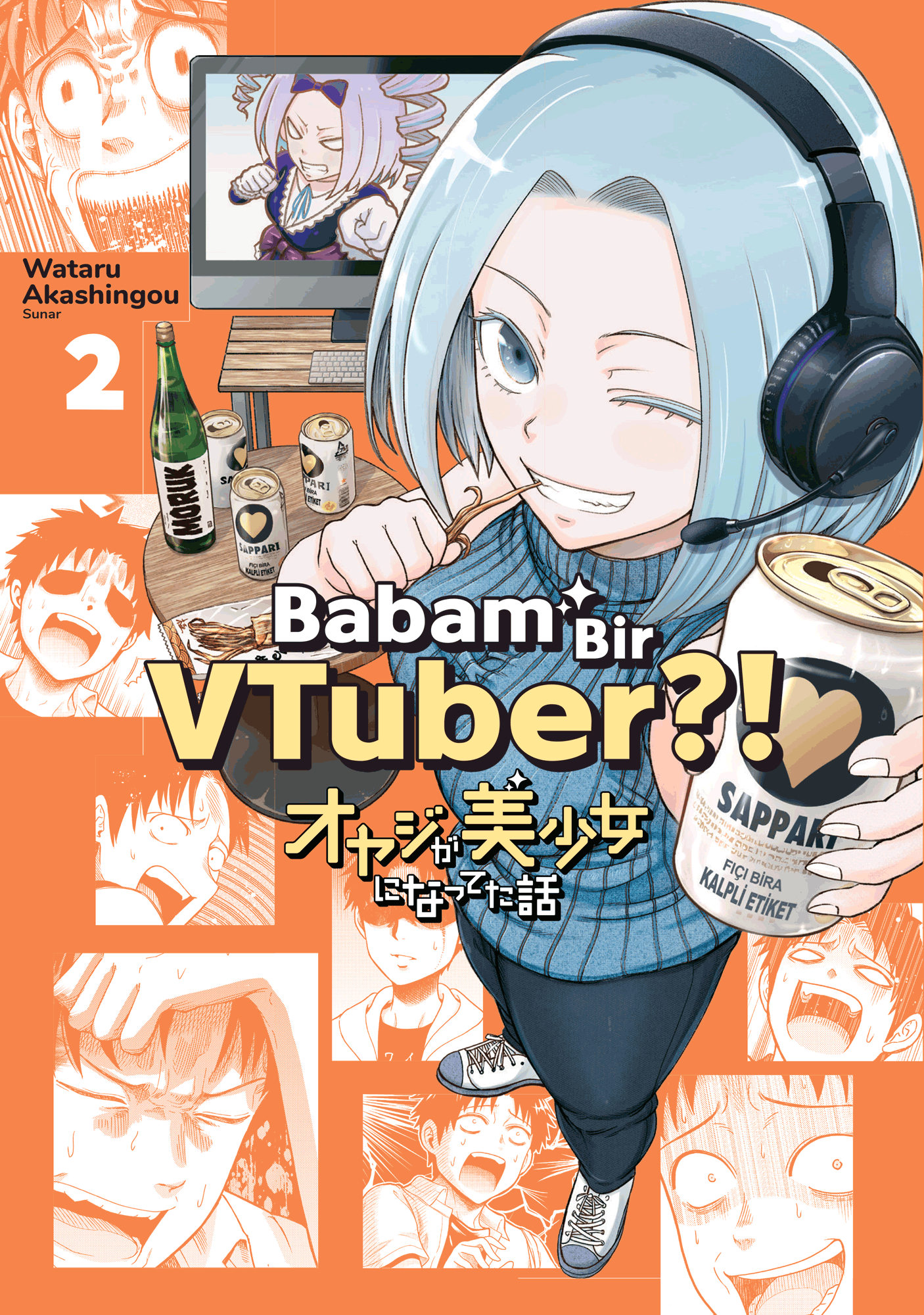 Yolgezer'den Babam Bir VTuber 2 Türkçe komedi mangası şömiz