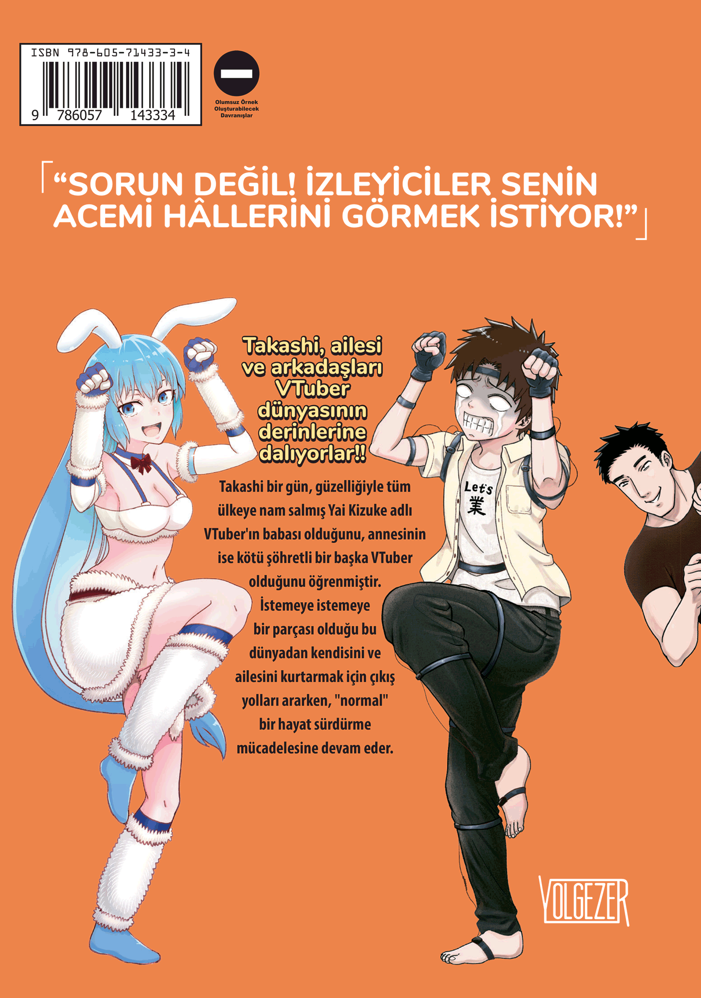 Yolgezer'den Babam Bir VTuber 2 Türkçe komedi mangası şömiz arka